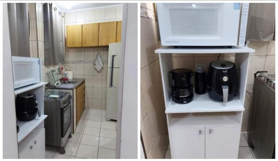 Apartamento 100 Mts Praia Roupa Cama Toalha Banho Wi-Fi 500 Mega Port 24 Hs Santos (Sao Paulo) Eksteriør billede